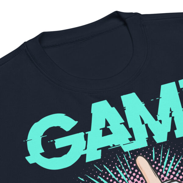 Embrace the Retro Gamer Flair with 'Game & Roll' Premium Sweatshirt! - Image 2