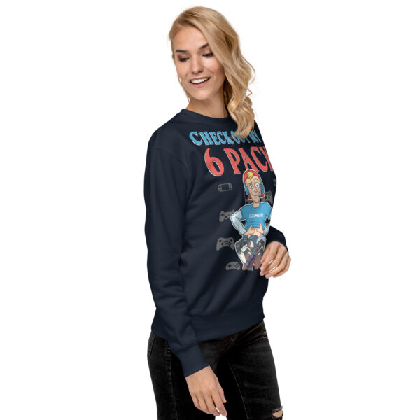 Cozy With a Side of Humor: 'Check Out My 6 Pack' Unisex Premium Sweatshirt - Image 7