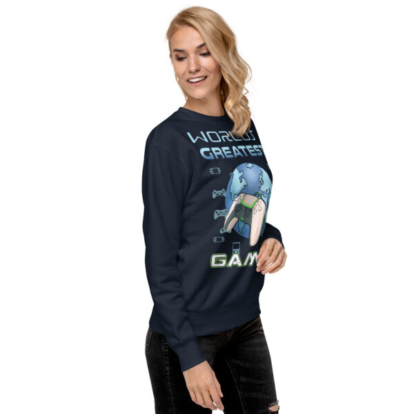 Exclusive Gamer Gear: The 'World's Greatest Gamer' Premium Sweatshirt - Image 5