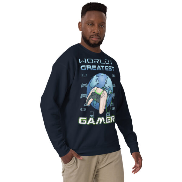 Exclusive Gamer Gear: The 'World's Greatest Gamer' Premium Sweatshirt - Image 9