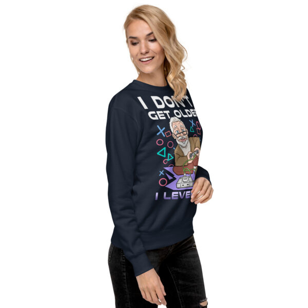 Game Through the Years: 'I Level Up' Premium Sweatshirt - Image 5