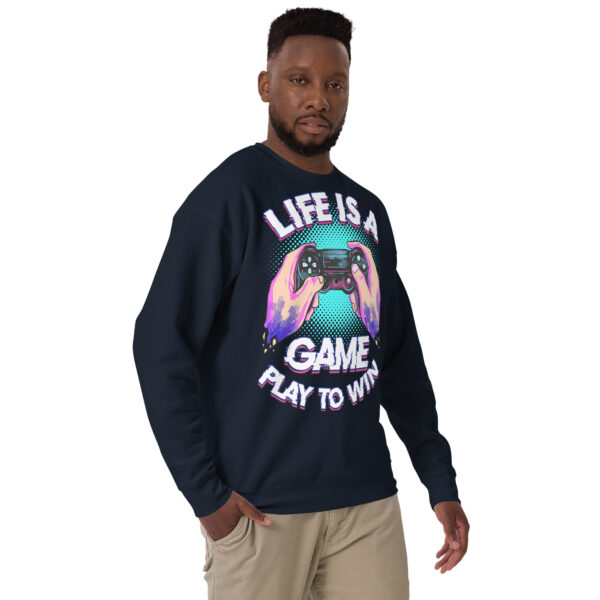 Comfort Meets Strategy: 'Life Is A Game' Premium Sweatshirt - Image 10