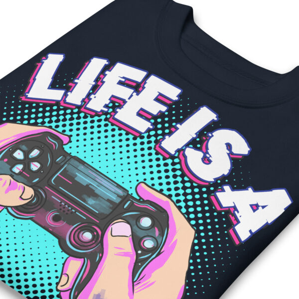 Comfort Meets Strategy: 'Life Is A Game' Premium Sweatshirt - Image 3