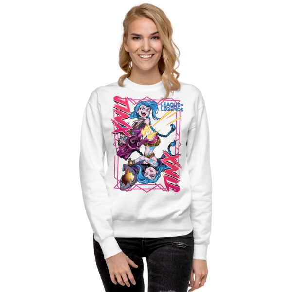 Anarchist's Anthem Unisex Hoodie: League of Legends Jinx - Image 2