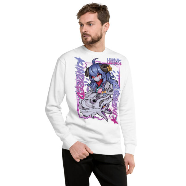 Whispers of the Eternal Unisex Sweatshirt: League of Legends Kindred - Image 9