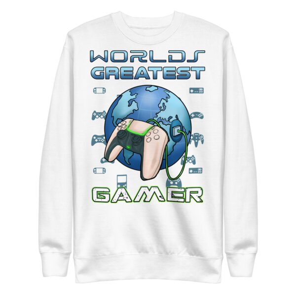 Elevate Your Game: 'World's Greatest Gamer' Premium Sweatshirt