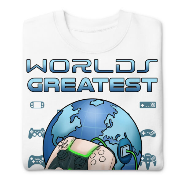 Elevate Your Game: 'World's Greatest Gamer' Premium Sweatshirt - Image 4