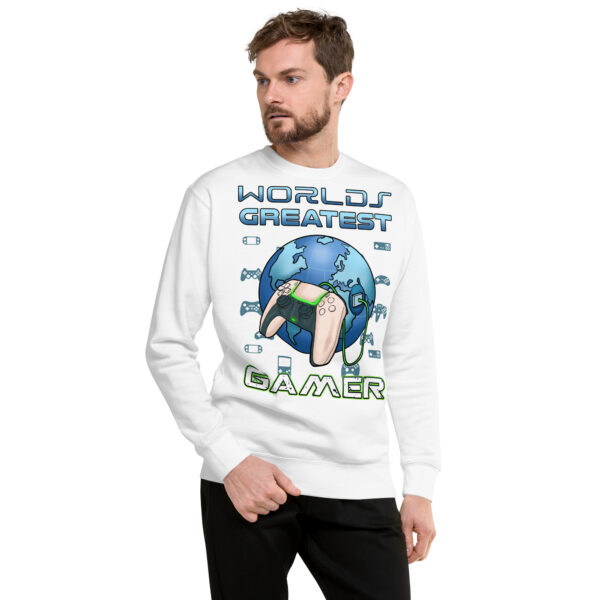 Elevate Your Game: 'World's Greatest Gamer' Premium Sweatshirt - Image 16