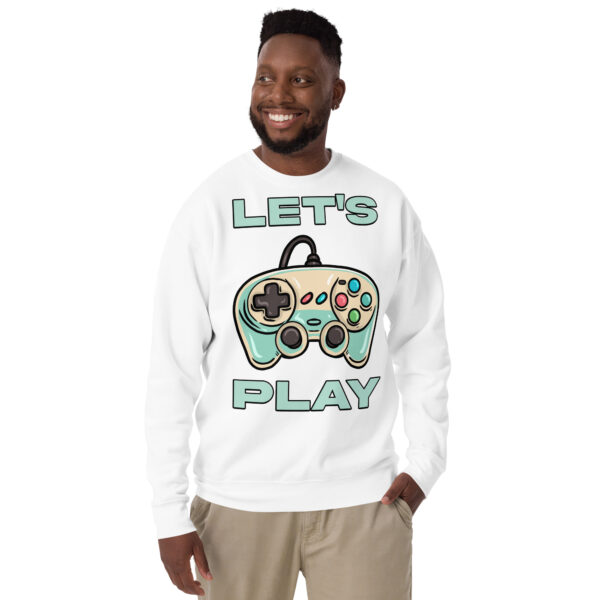 Level-Up Your Wardrobe: The 'Let's Play' Unisex Premium Sweatshirt! - Image 12