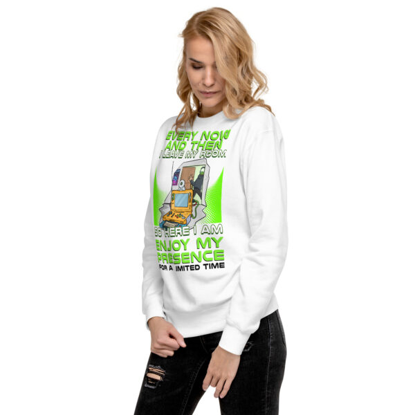 Exclusive Social Edition: 'Enjoy My Presence' Unisex Gamer Sweatshirt - Image 7