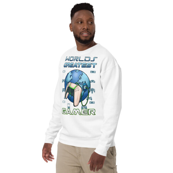 Elevate Your Game: 'World's Greatest Gamer' Premium Sweatshirt - Image 11