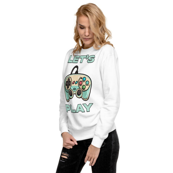 Level-Up Your Wardrobe: The 'Let's Play' Unisex Premium Sweatshirt! - Image 8