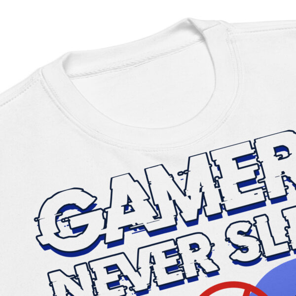 24/7 Gamer Mode On: 'Gamers Never Sleep' Unisex Premium Sweatshirt - Image 2