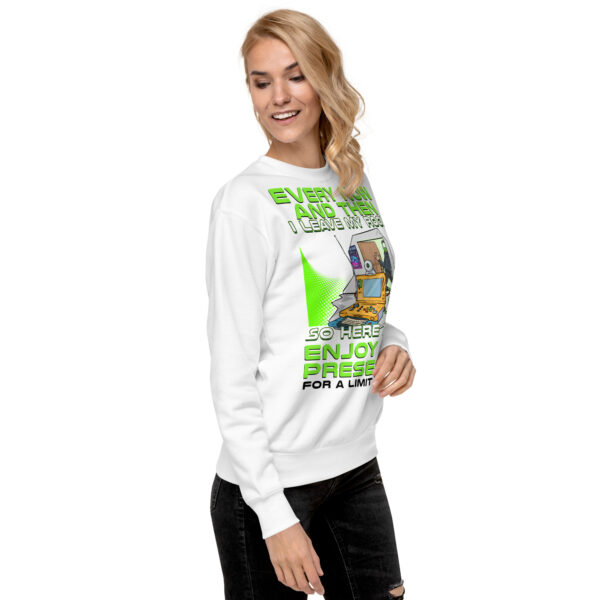 Exclusive Social Edition: 'Enjoy My Presence' Unisex Gamer Sweatshirt - Image 5