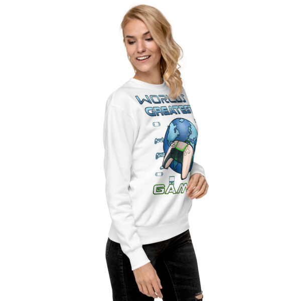 Elevate Your Game: 'World's Greatest Gamer' Premium Sweatshirt - Image 5