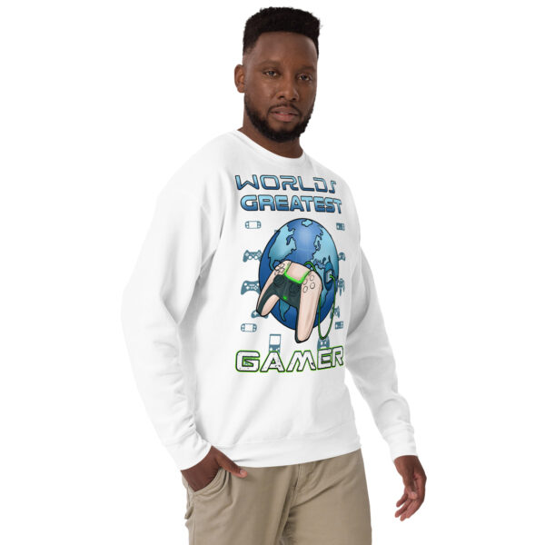 Elevate Your Game: 'World's Greatest Gamer' Premium Sweatshirt - Image 10