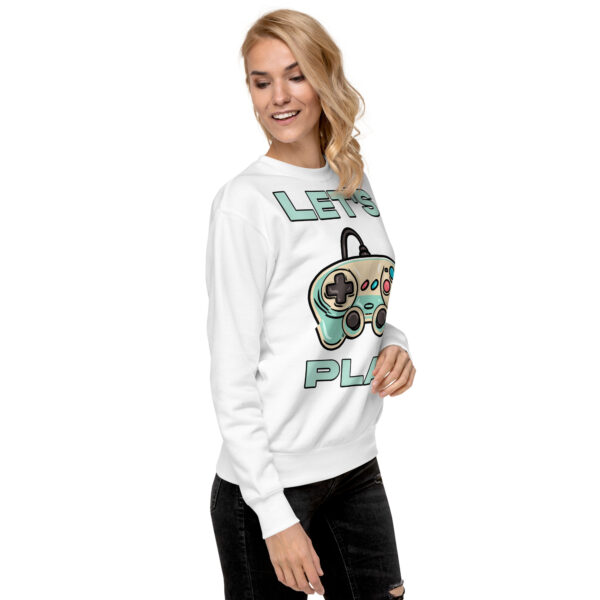 Level-Up Your Wardrobe: The 'Let's Play' Unisex Premium Sweatshirt! - Image 7