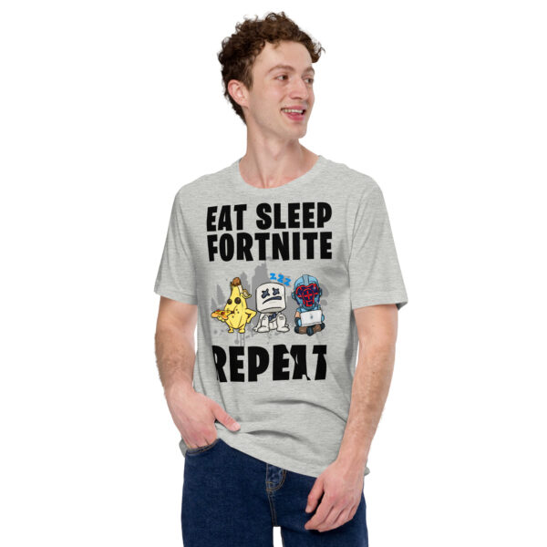 Victory Royale Routine Unisex Tee: Fortnite Cycle - Image 21