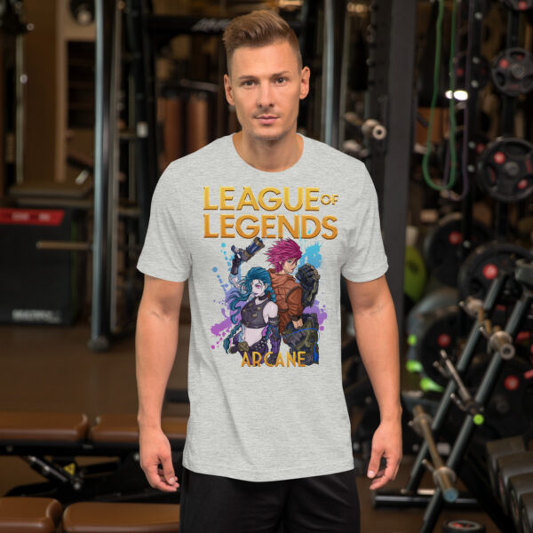 Tales of Valor Unisex Tee: League of Legends Arcane - Image 24