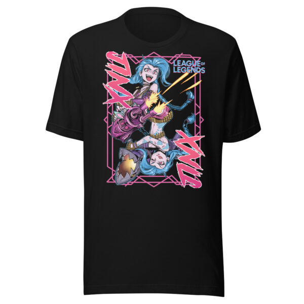 Chaos Reigns Unisex Tee: League of Legends Jinx