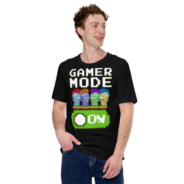 Power Up Your Wardrobe with the 'Gamer Mode On' Black Tee! - Image 8