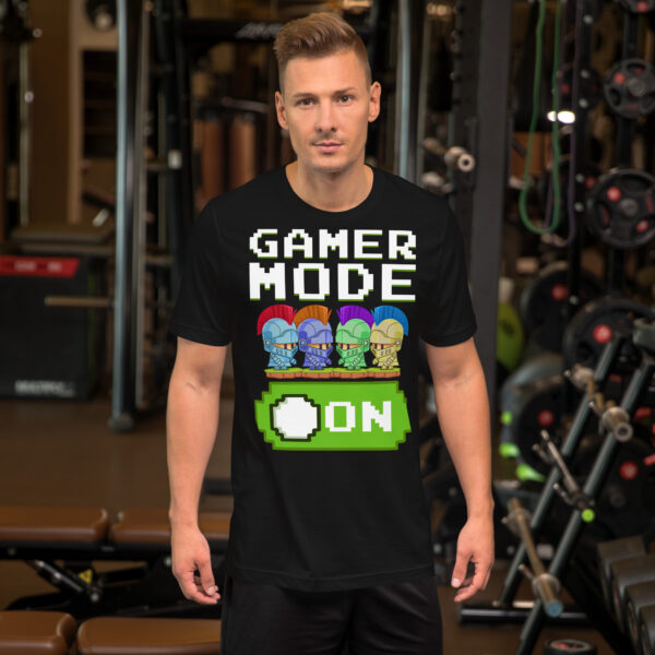 Power Up Your Wardrobe with the 'Gamer Mode On' Black Tee! - Image 13