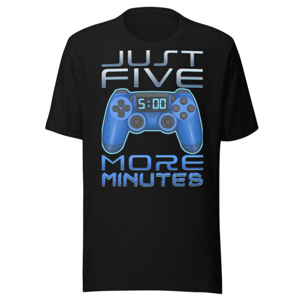 Game On with Comfort: 'Just Five More Minutes' Gamer T-Shirt