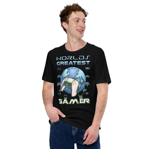 Claim Your Throne: The 'World's Greatest Gamer' Unisex Tee - Image 5