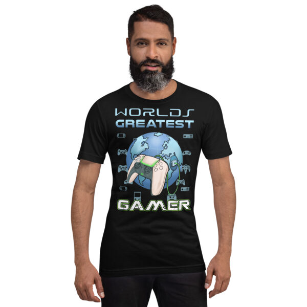 Claim Your Throne: The 'World's Greatest Gamer' Unisex Tee - Image 8