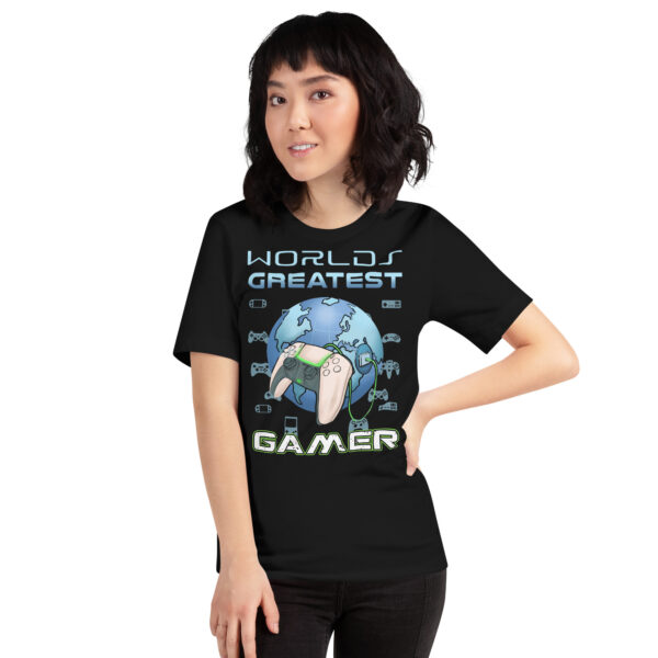 Claim Your Throne: The 'World's Greatest Gamer' Unisex Tee - Image 13