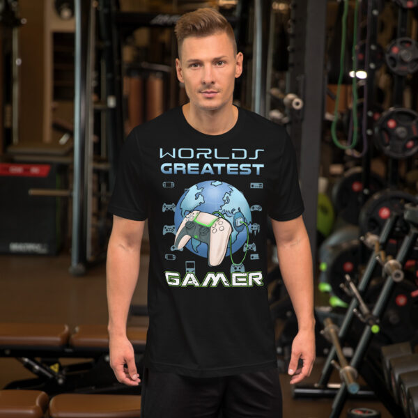 Claim Your Throne: The 'World's Greatest Gamer' Unisex Tee - Image 15