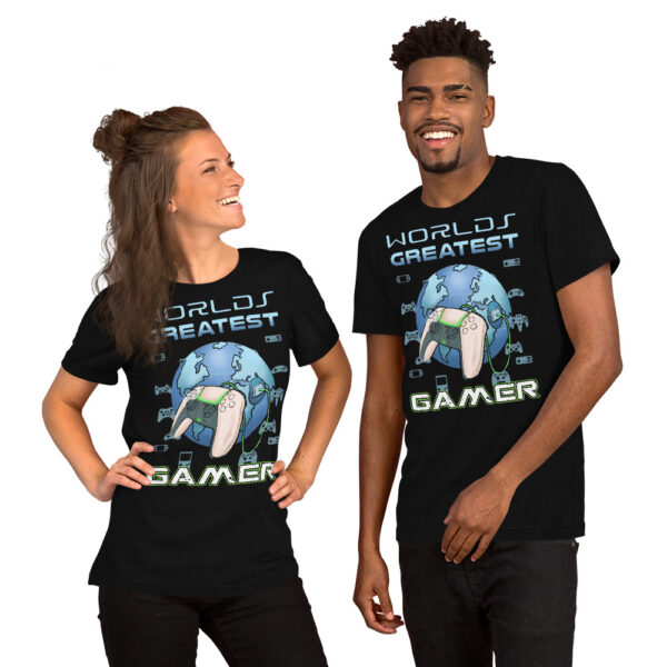 Claim Your Throne: The 'World's Greatest Gamer' Unisex Tee - Image 16