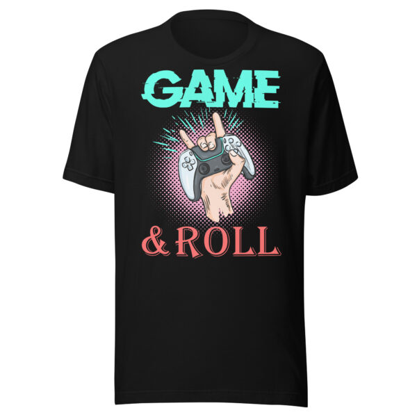 Rock Your Gamer Vibe with the 'Game & Roll' Unisex Tee!