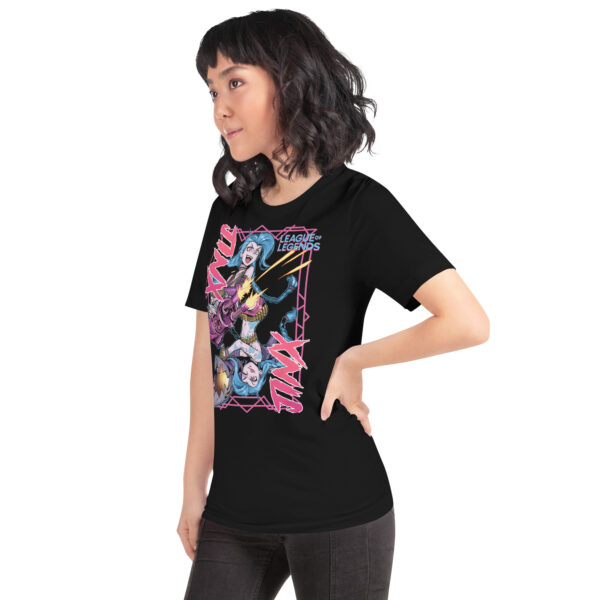 Chaos Reigns Unisex Tee: League of Legends Jinx - Image 13