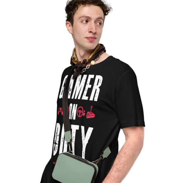 Command Your Style with 'Gamer On Duty' Black Tee - Image 4