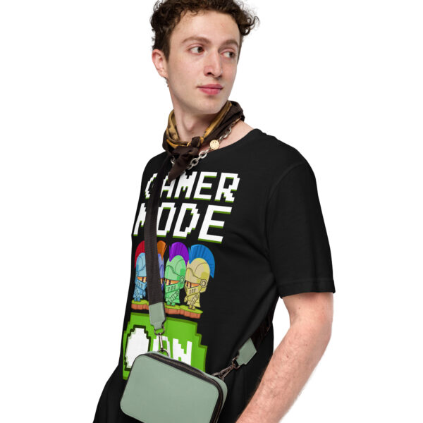 Power Up Your Wardrobe with the 'Gamer Mode On' Black Tee! - Image 5