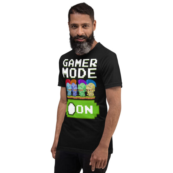 Power Up Your Wardrobe with the 'Gamer Mode On' Black Tee! - Image 18