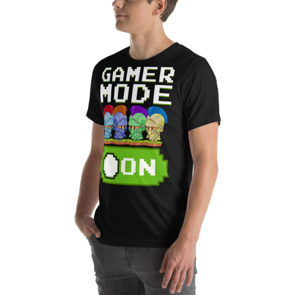 Power Up Your Wardrobe with the 'Gamer Mode On' Black Tee! - Image 19