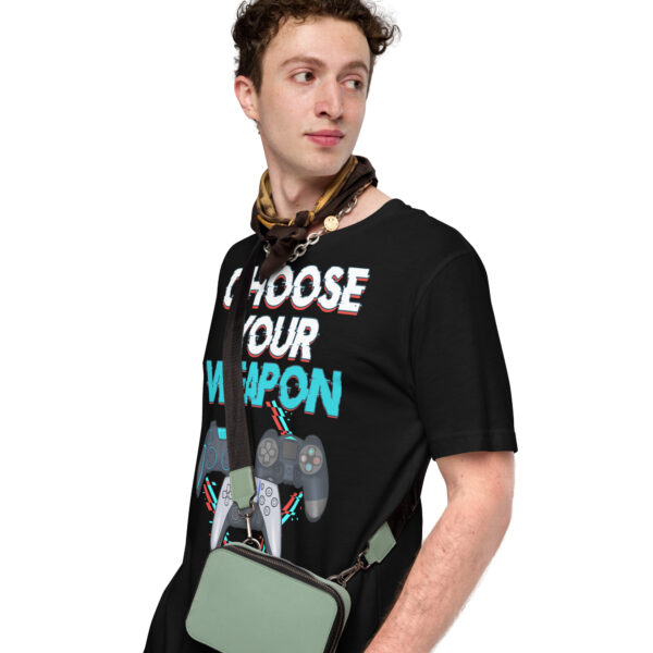 Game On: 'Choose Your Weapon' Unisex Gamer T-Shirt - Image 2