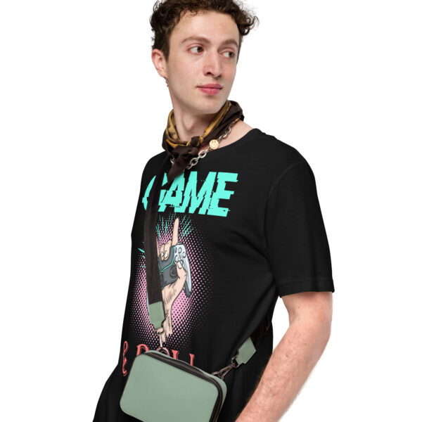 Rock Your Gamer Vibe with the 'Game & Roll' Unisex Tee! - Image 2