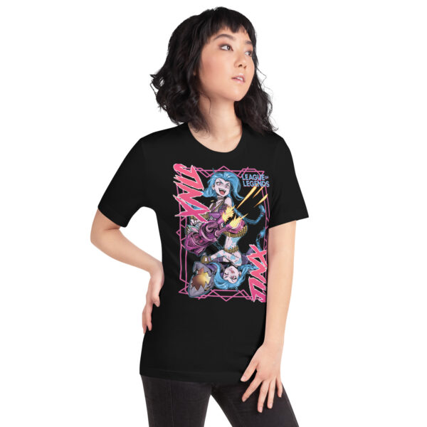 Chaos Reigns Unisex Tee: League of Legends Jinx - Image 12