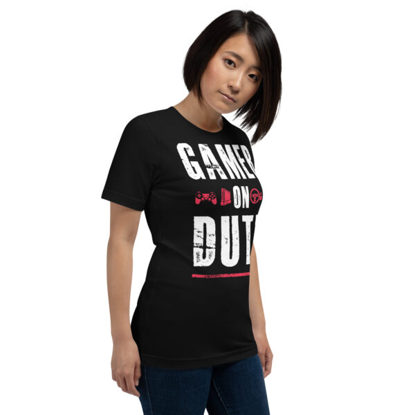 Command Your Style with 'Gamer On Duty' Black Tee - Image 19