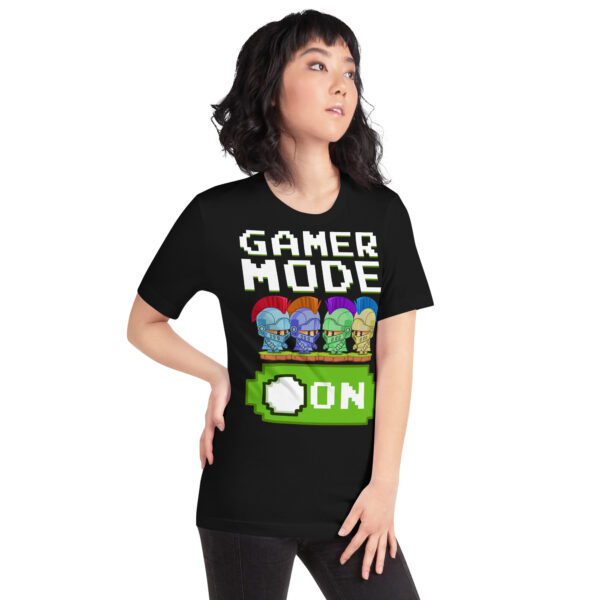 Power Up Your Wardrobe with the 'Gamer Mode On' Black Tee! - Image 9