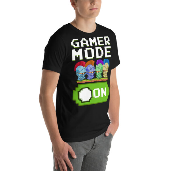 Power Up Your Wardrobe with the 'Gamer Mode On' Black Tee! - Image 17