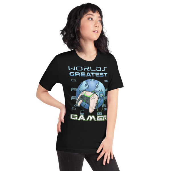 Claim Your Throne: The 'World's Greatest Gamer' Unisex Tee - Image 11