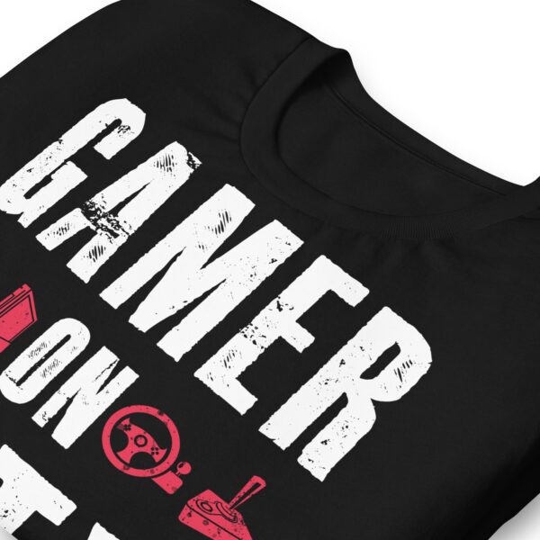 Command Your Style with 'Gamer On Duty' Black Tee - Image 2