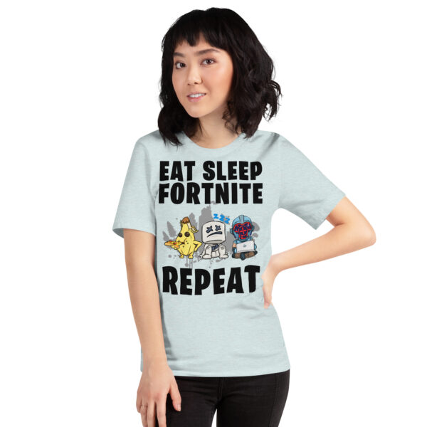 Victory Royale Routine Unisex Tee: Fortnite Cycle - Image 27