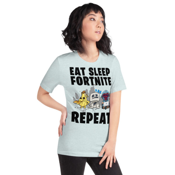 Victory Royale Routine Unisex Tee: Fortnite Cycle - Image 26