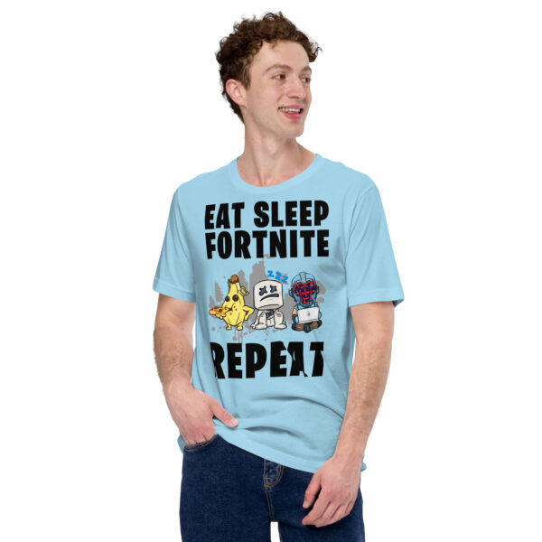 Victory Royale Routine Unisex Tee: Fortnite Cycle - Image 33