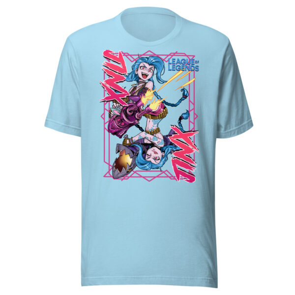 Explosive Charm Unisex Tee: League of Legends Jinx - Image 33